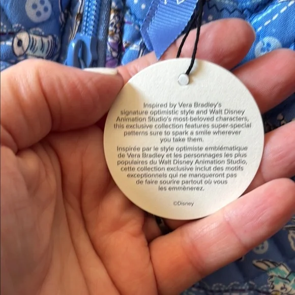 Vera Bradley x Disney Cinderella Paisley Friends Backpack NWT - Picture 11 of 12